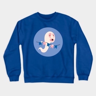 Puppy in fancy dress Crewneck Sweatshirt